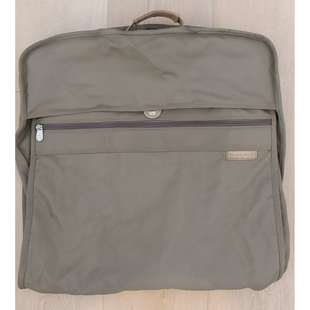 Briggs and Riley Travelware Hanging Garment Bag Olive Green 20x21 NO STRAP